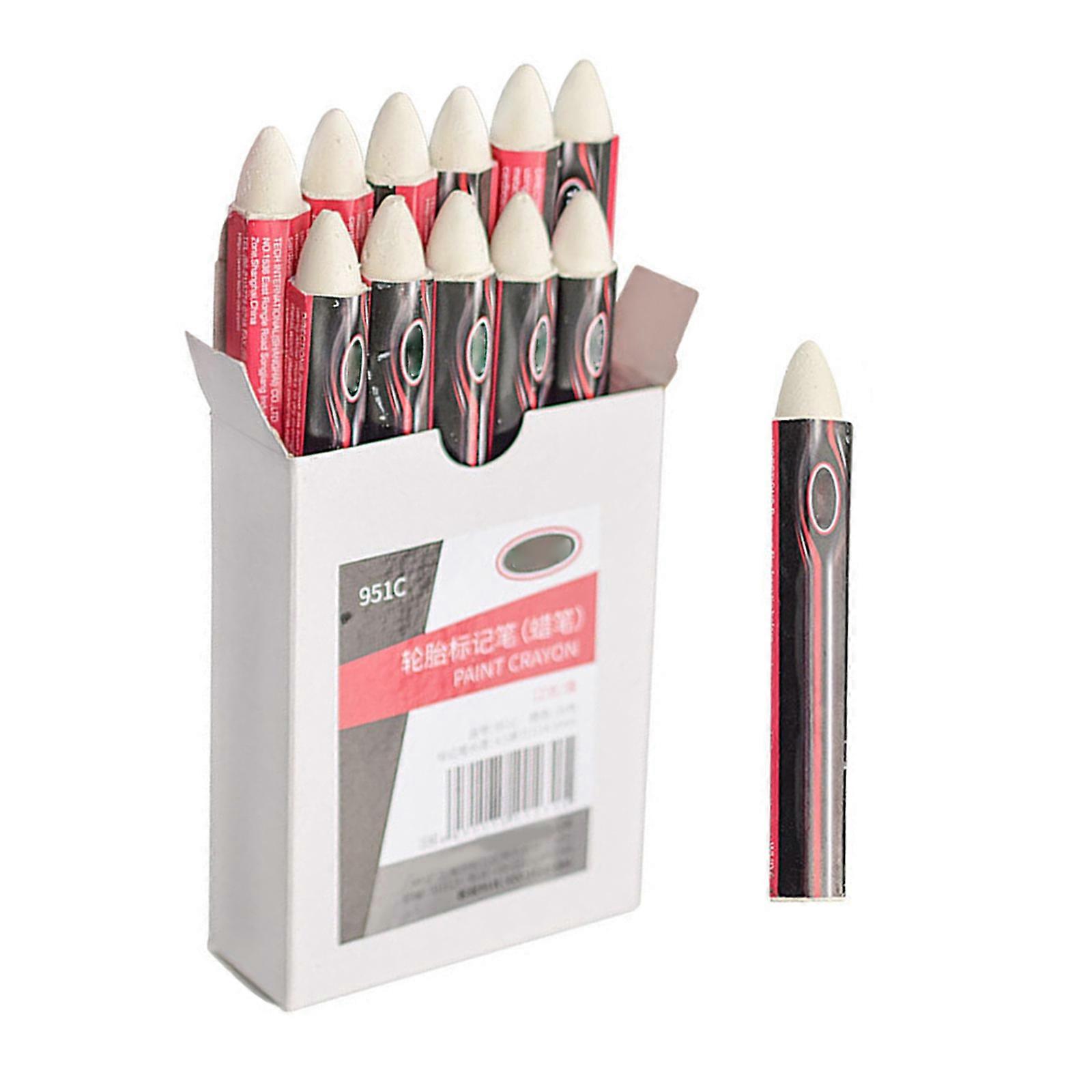 Ergonomic Heavy Duty Tire Marking Labeling  Crayons Double Tip Design Weatherproof Wax for Rough Surfaces Long Lasting Multicolor