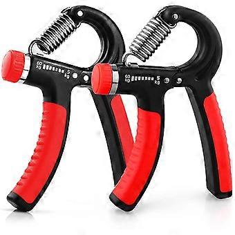 2 Pack Adjustable Hand Grip Strengthener 5-60kg, Grip Trainer for Forearm Wrist Finger Strength, Home Gym Exercise Equipment