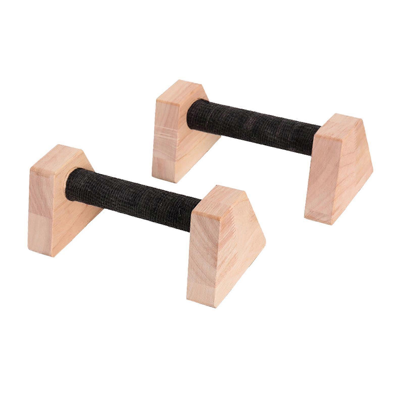 2 Stück Liegestützständer Liegestützgriffe Holzübung Calisthenics Bar Aerobic