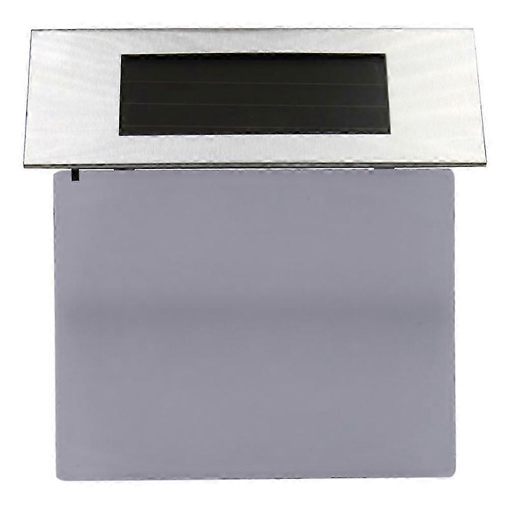 LEDソーラーランプエクステリアハウスナンバー住所サインシルバー充電式耐候性2パック