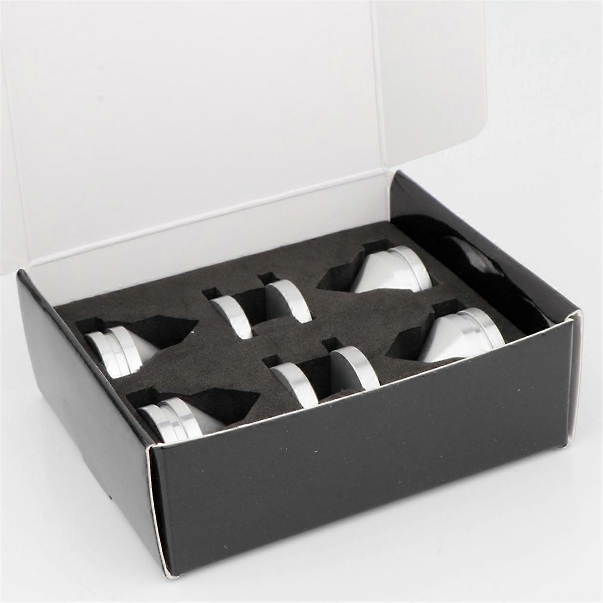 4PCS Haut-parleur Pieds Pied Coussin Alliage d’aluminium Métal Cône Absorbant les chocs Pied De Sol Clou Lecteur CD Stand M23x20 B