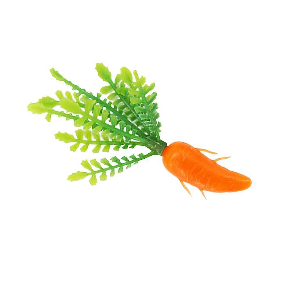 Realistic Red Plastic Radish for Decoration and Lifelike Vegetable Props 6 2cm