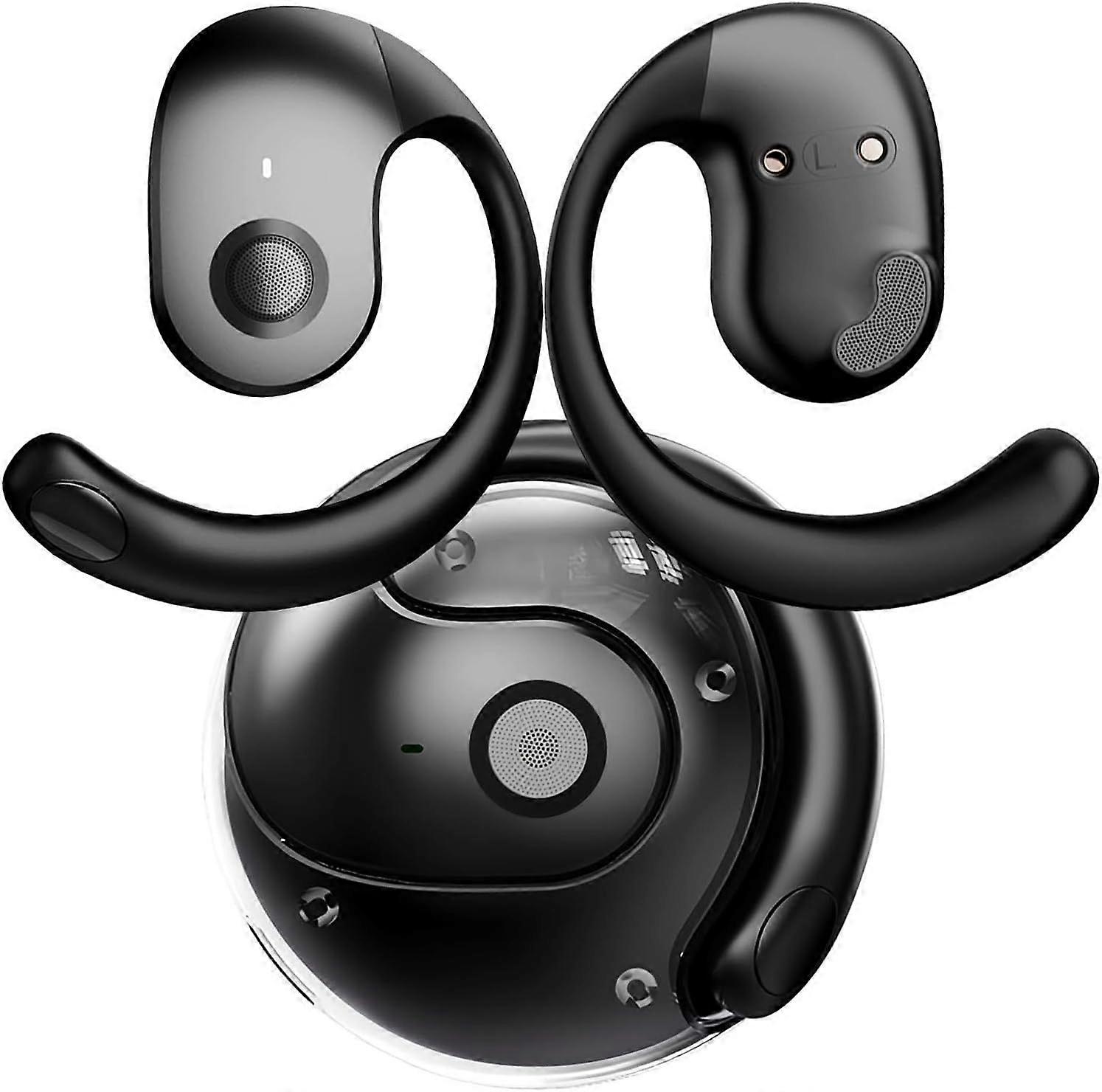 NEW Ultra Bone Conduction Earphones Open Earbuds with Immersive Audio Clear Call, Wireless Bluetooth Ear buds Stable Fit, Robust Bass, Sweat-Proof Spo