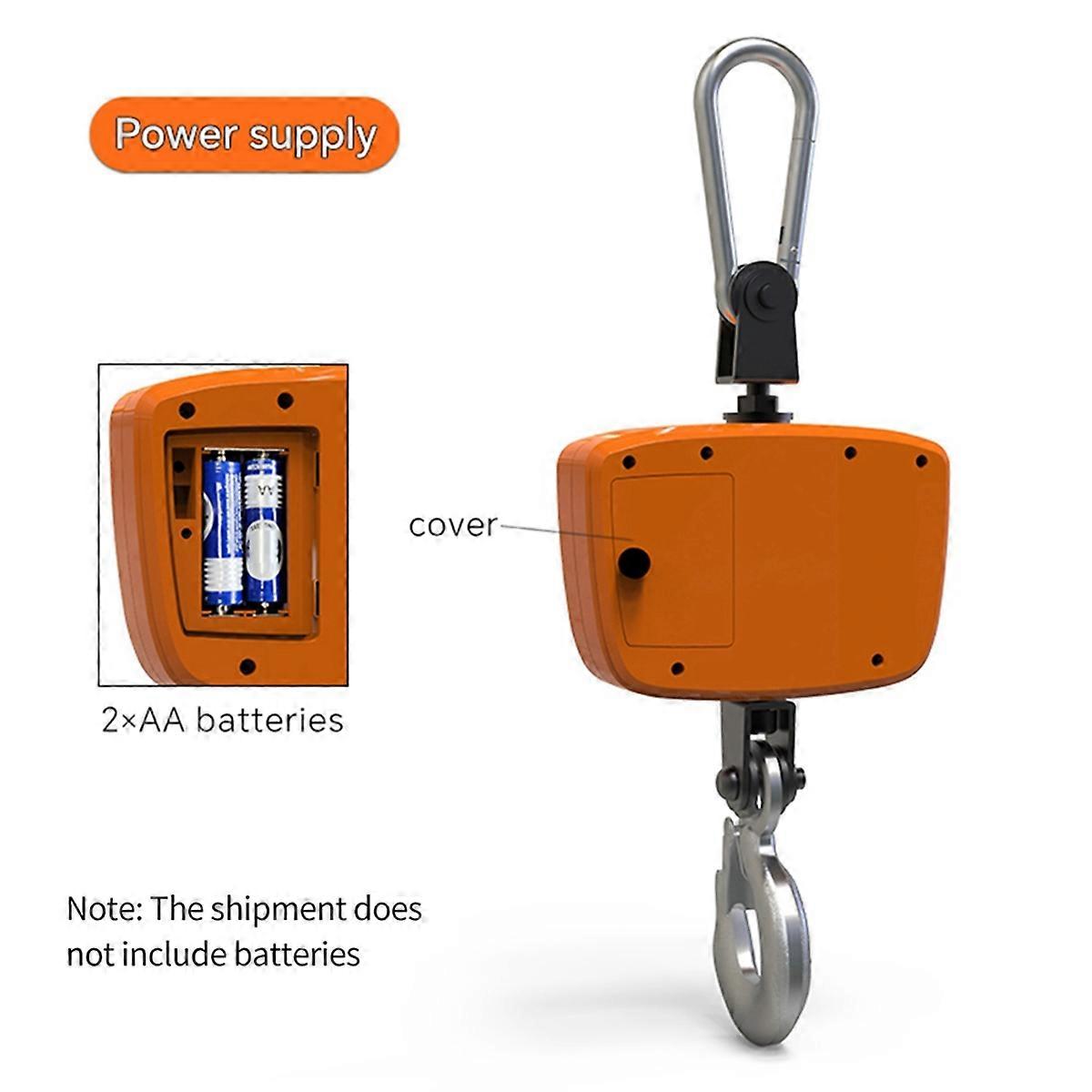 Digital Crane Scale Industrial Hanging Scale Heavy Duty Hanging Hook Scales Weighing Tool for Farm,