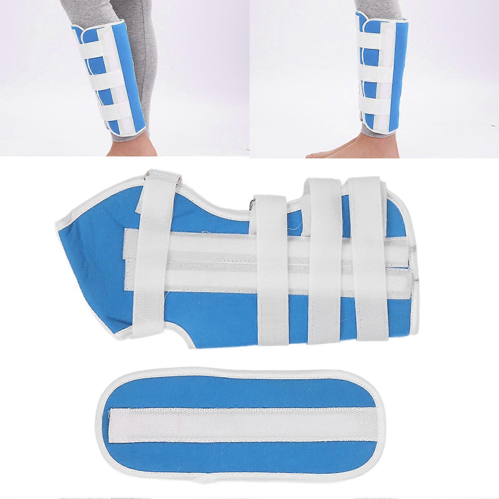 Calf Brace Composite Cloth Shin Splint Support M 1.6-1.7m White Blue