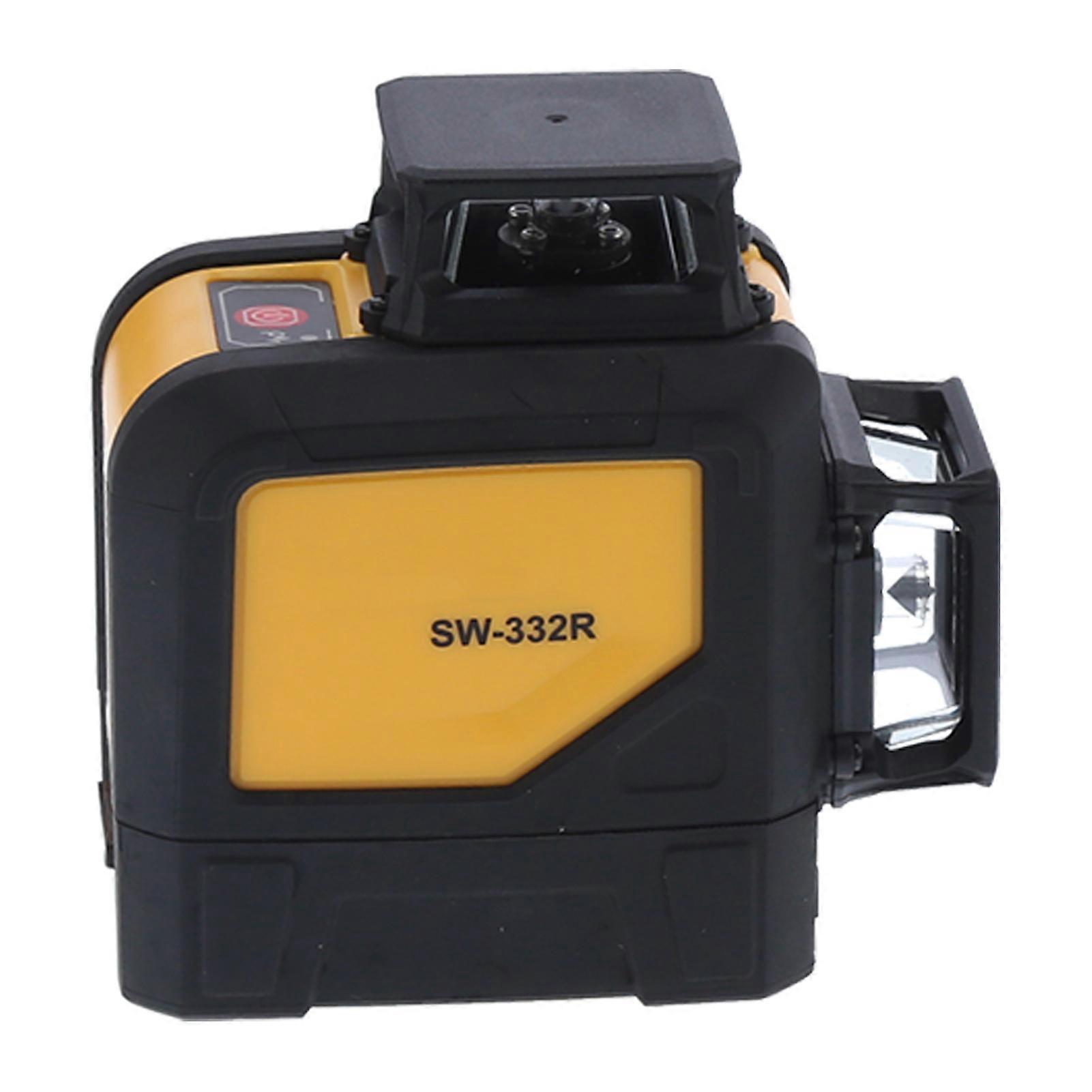 SW‑332R Self Leveling Cross Line Laser Leveler, Red, ABS