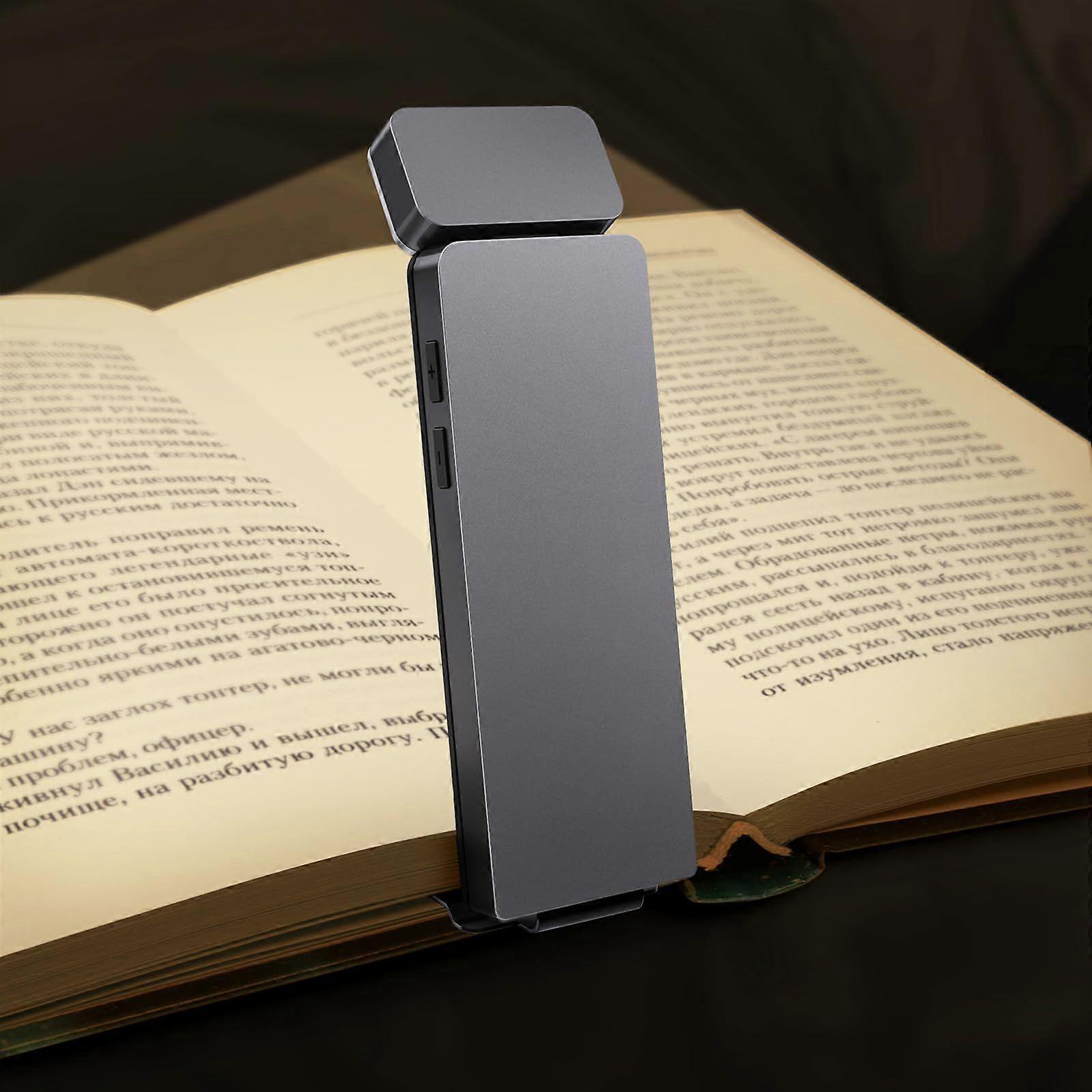 Reading Light, Book Light for Reading in Bed, USB Rechargeable Book Reading Light Clip-on LED Bookmark Lamp with 3 Amber Colors & 5 Brightness Dimmabl