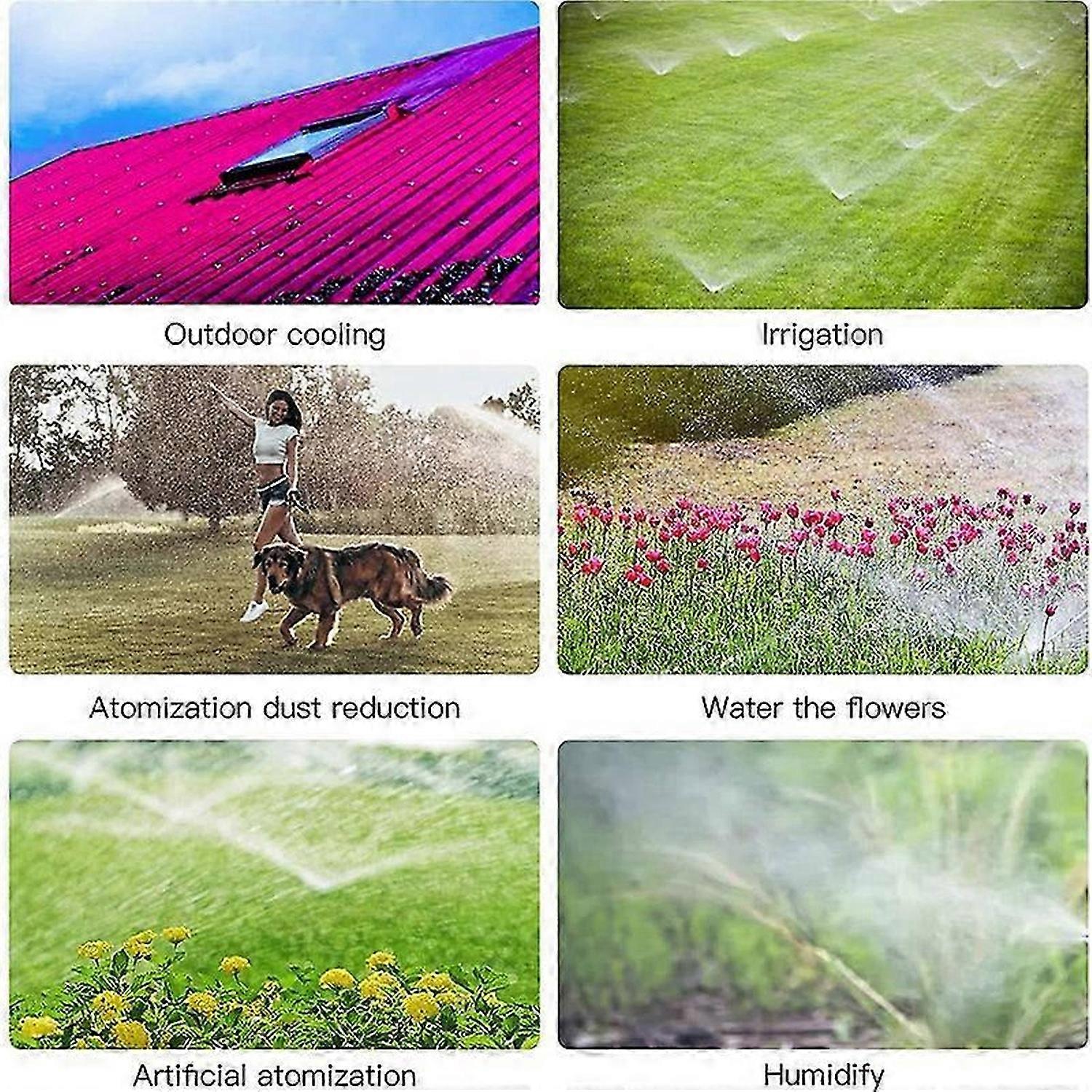 50PCS Adjustable Garden Drip Irrigation Misting Nozzle Dripper