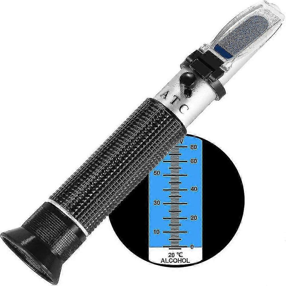Portable Alcohol Refractometer for Whisky, Cognac, Vodka - 0-80% v/v Measurement Range