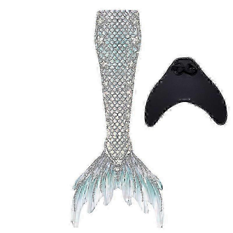 Mermaid Tail with Monofin Swimming Equipment for Pool and Beach