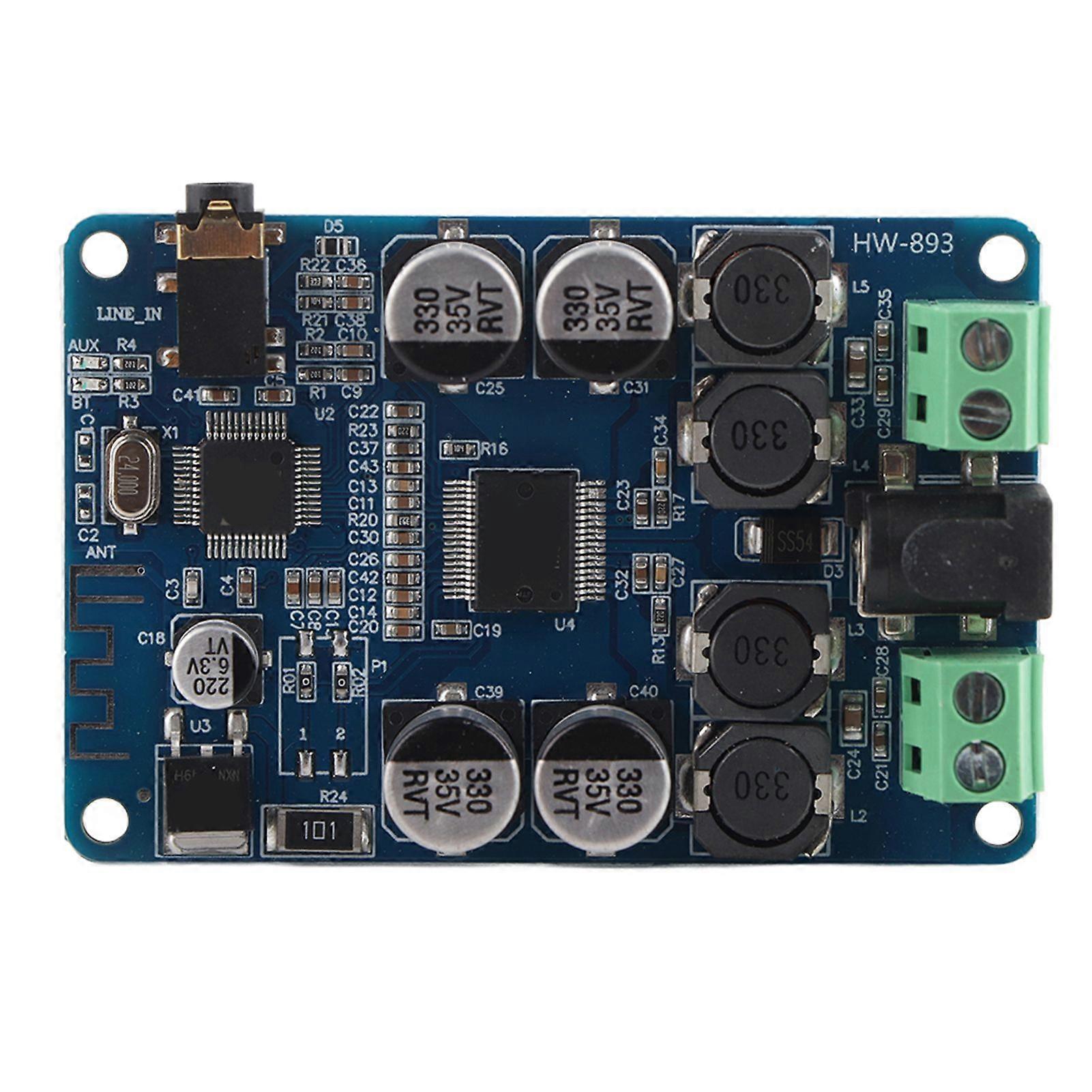 TDA7492P 2x25W Bluetooth V2.1 Audio Power Amplifier Board with AUX Interface HW893