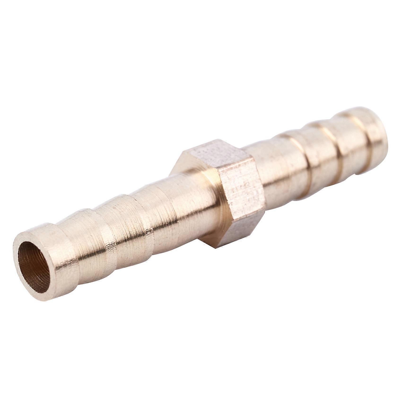 20 Pieces Brass 6 mm Straight for Hose Quick Coupling, Golden