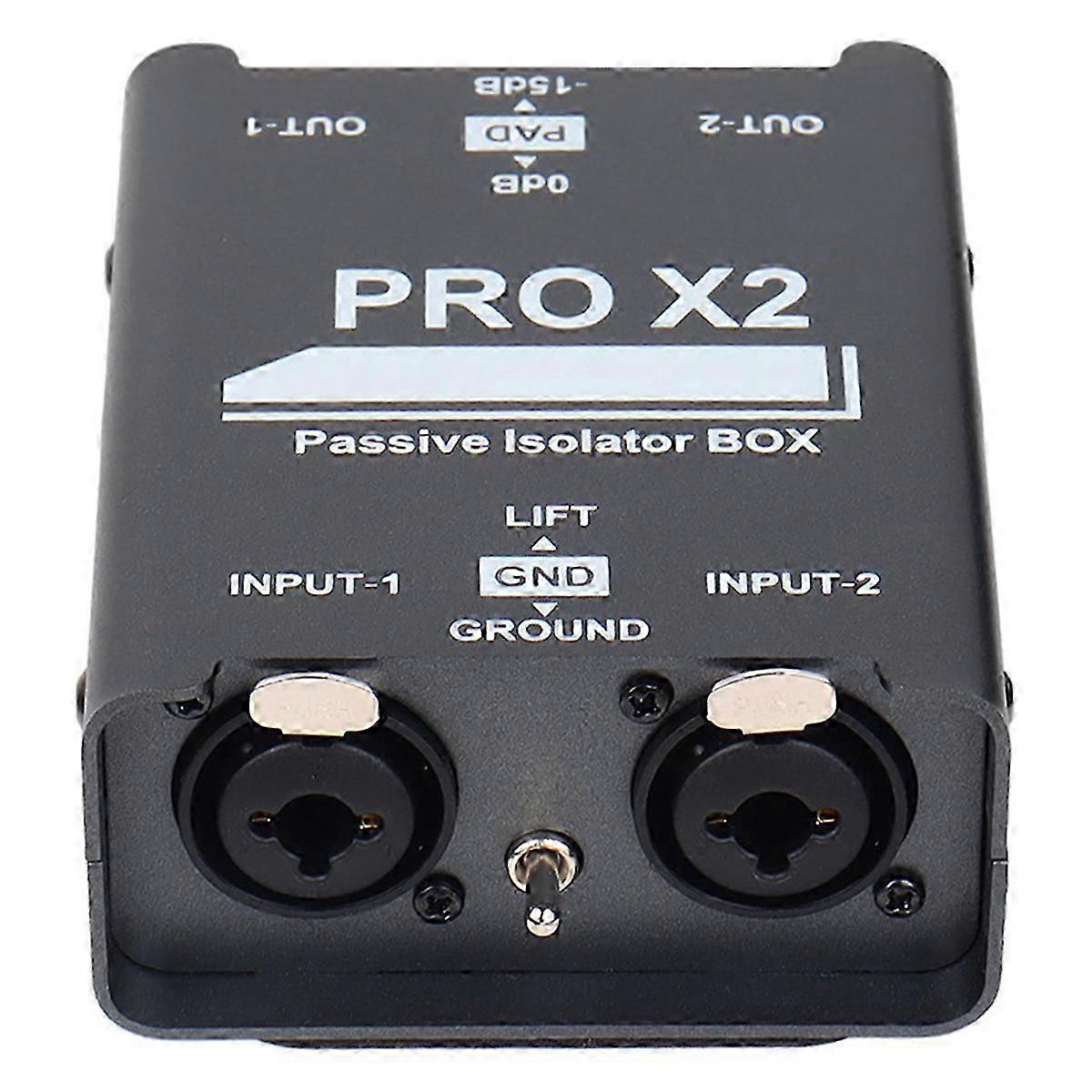 New 2-Way Audio Isolator, Audio Current Eliminator, XLR 6.5, Permalloy Isolator, Mixer Live Broadcas