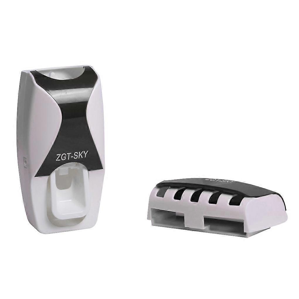 Home Automatic Toothpaste Dispenser Toothbrush Holder Bathroom Products Wall Mount Rack Bath Set Toothpaste Squeezers