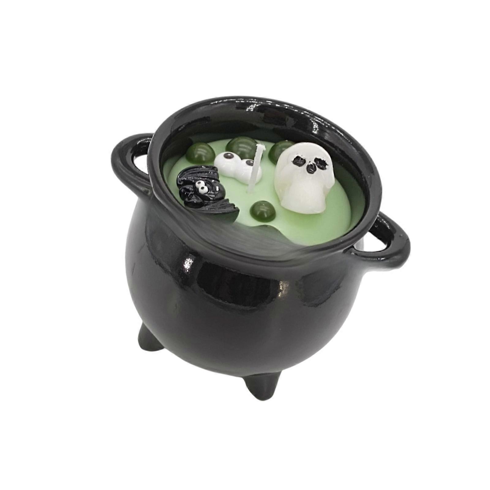 Recyclable Necromancer Bubble Container Candle Earthenware Craft Halloween Decoration Suitable For Yearlong Festivities Multicolor