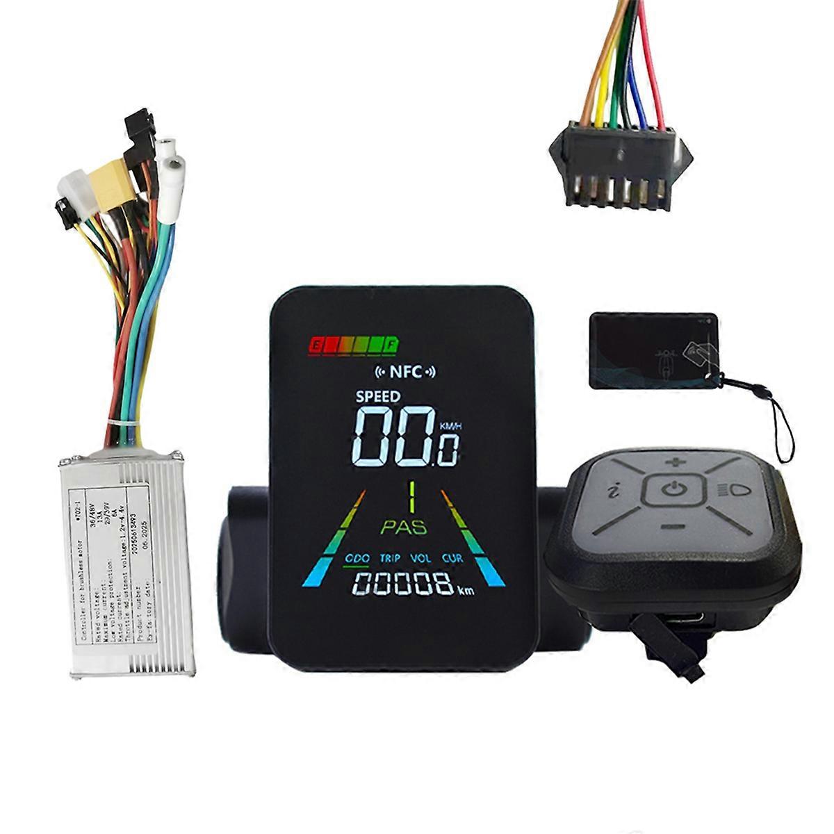 F3 E-Bike NFC Speedometer E-Scooter NFC Color LCD Display SM6PIN