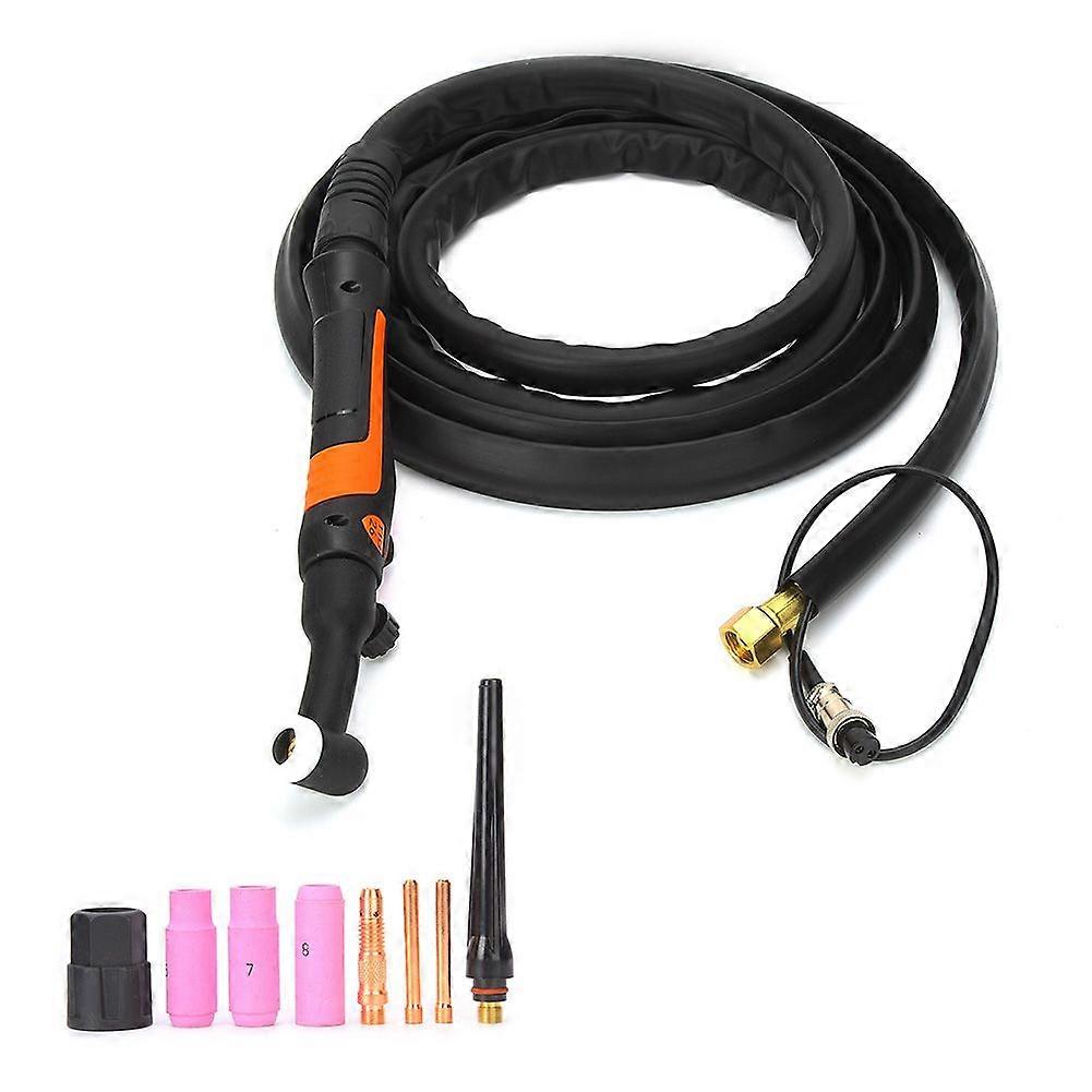 TIG/WP-26VF Arc Welding Gun Kit Flexible Valve Head Ergonomic Welding Torch with 4m Wire