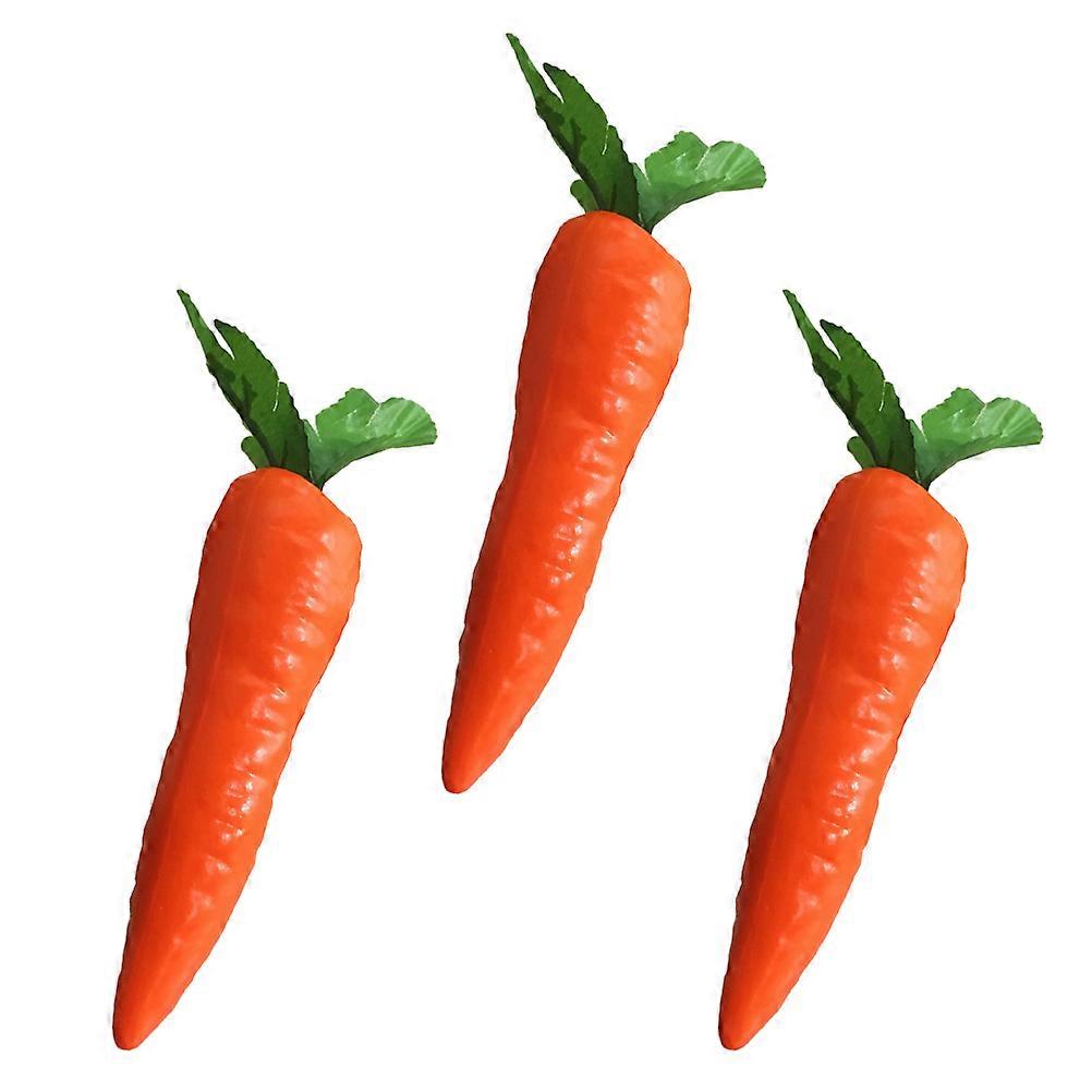 Artificial Carrot Ornaments Easter Supplies for Decoration 3Pcs