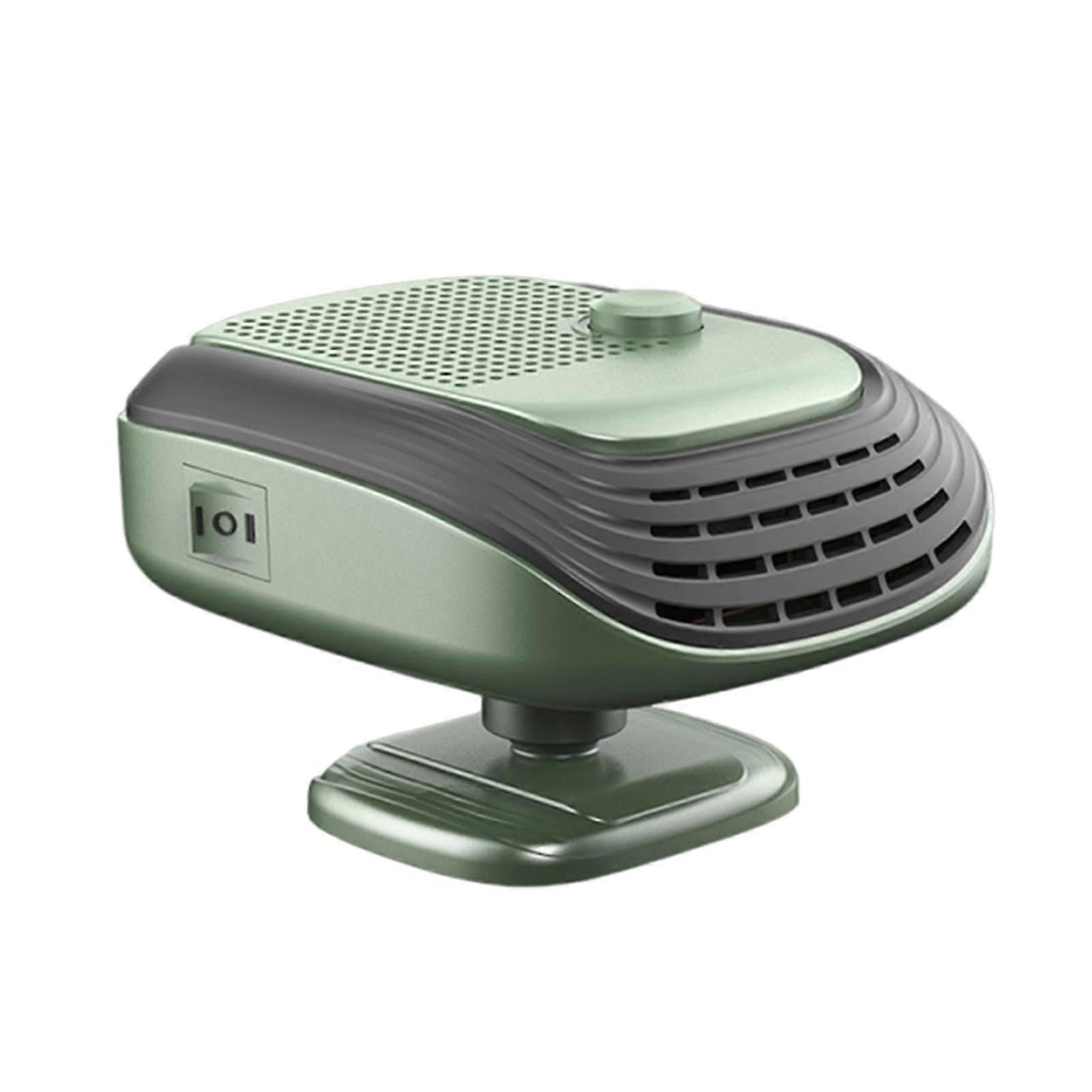 Car Heater Portable 2-in-1 Heated Cooling Fan Stable Heat Output Multi-Angle Air Supply Car Defroster Windshield Heater