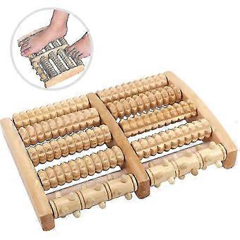 Wooden Foot Massage Foot Roller Dual Muscle Roller Plantar Fasciitis Pain Relief