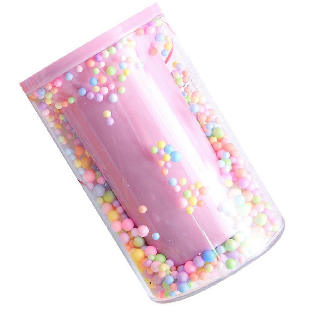 Creative Acrylic Pink Pen Holder for Brush Storage 2Pcs Desktop