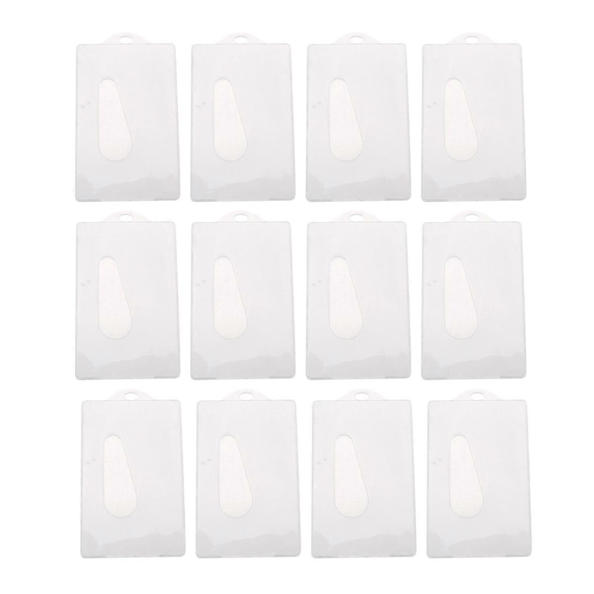 Id Holder Transparent Protector for Card Protection 36Pcs White Plastic