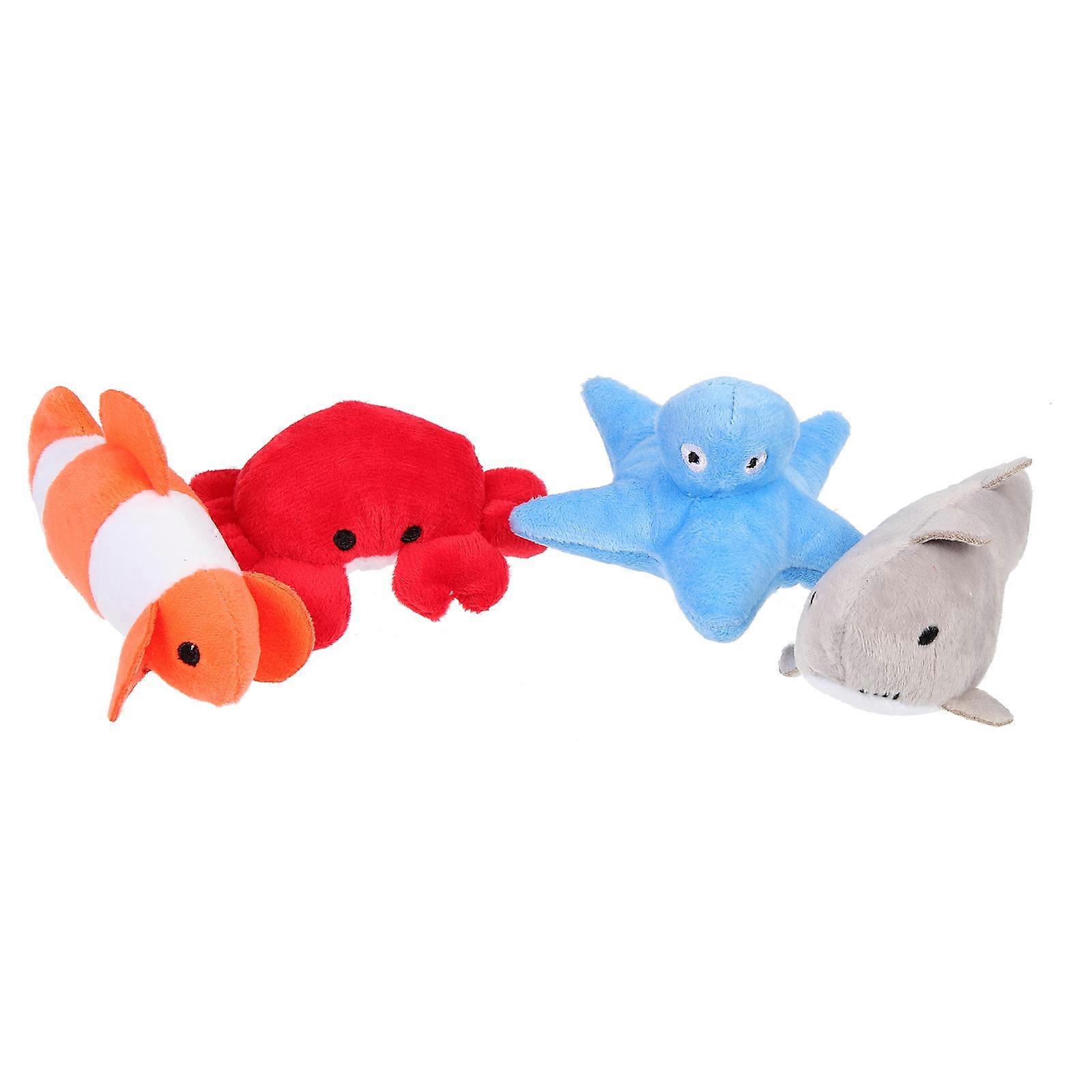 Cat Molar Toy Ocean Themed Bite Resistant Interaction Toys 8Pcs