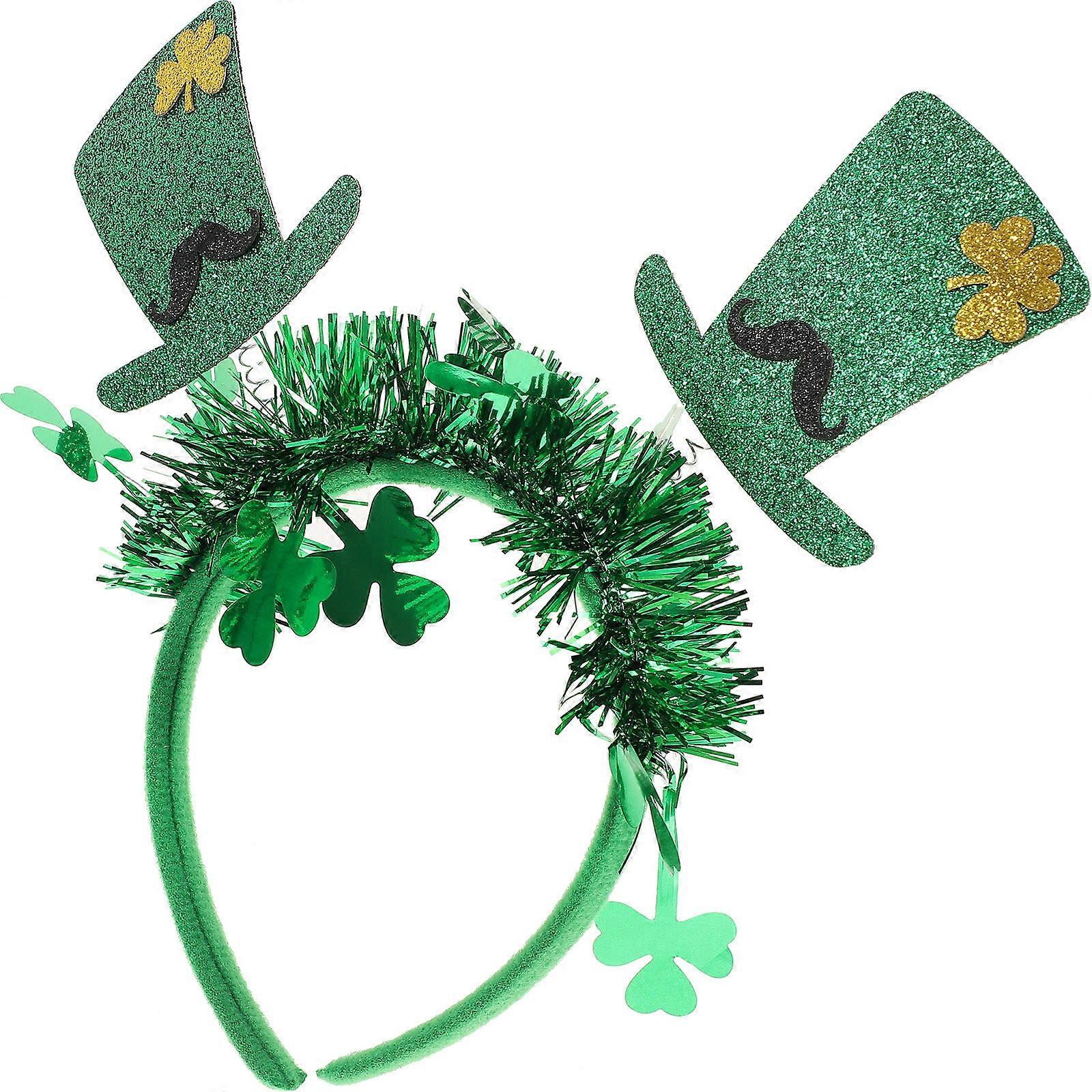 St. Patrick's Day Decorative Headband Top Hat for Parties 2Pcs