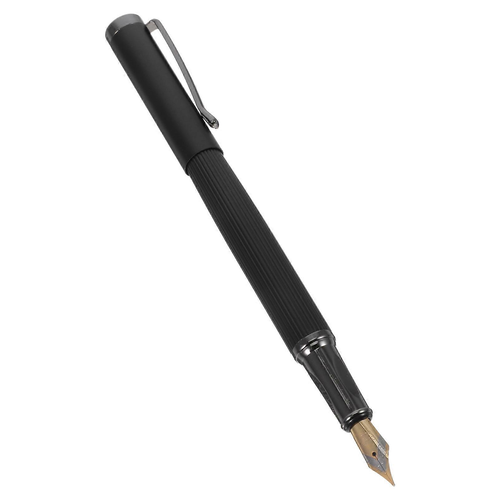Fine Nib Fountain Pen Calligraphy Fountain Pen for Writing 2Pcs Black Ink