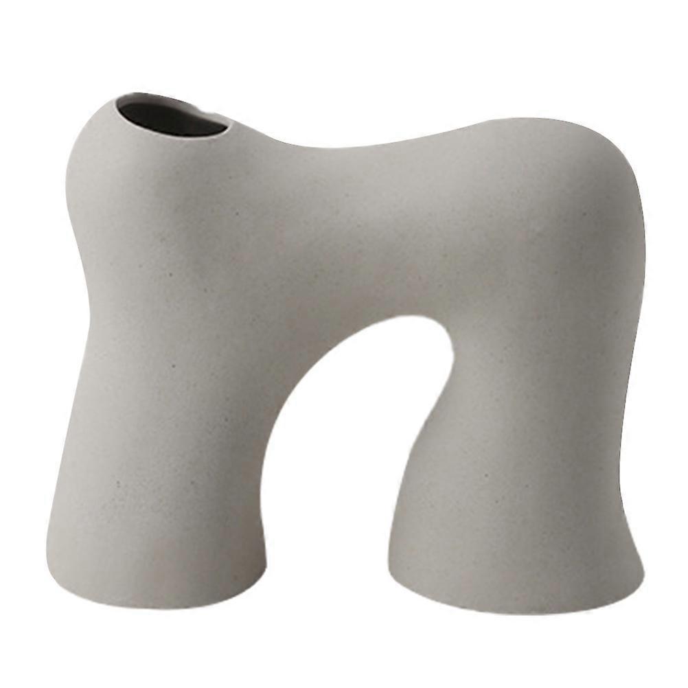 Ceramic Craft Vase Container Creative Desktop Vase for Flower Arrangement 3Pcs