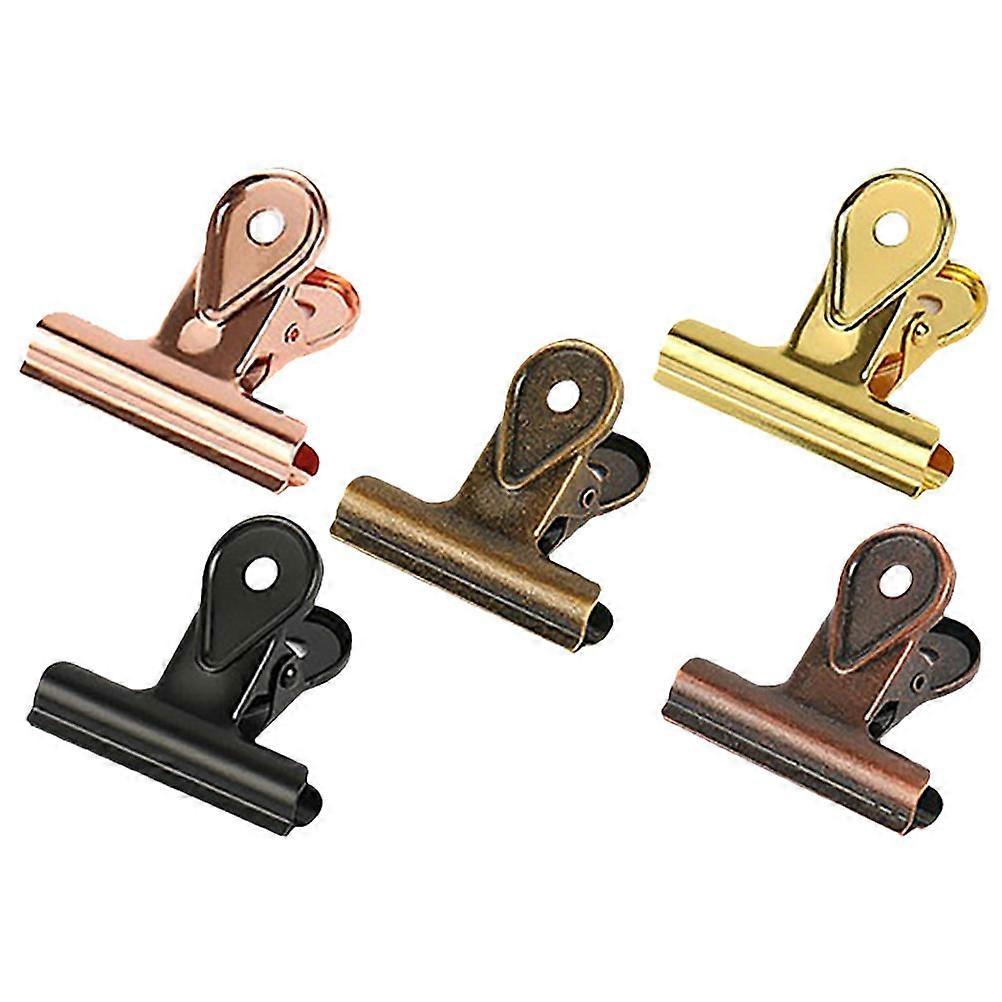 Stainless Steel Paper Clamps Multi-Function Office Clip 25Pcs Collection