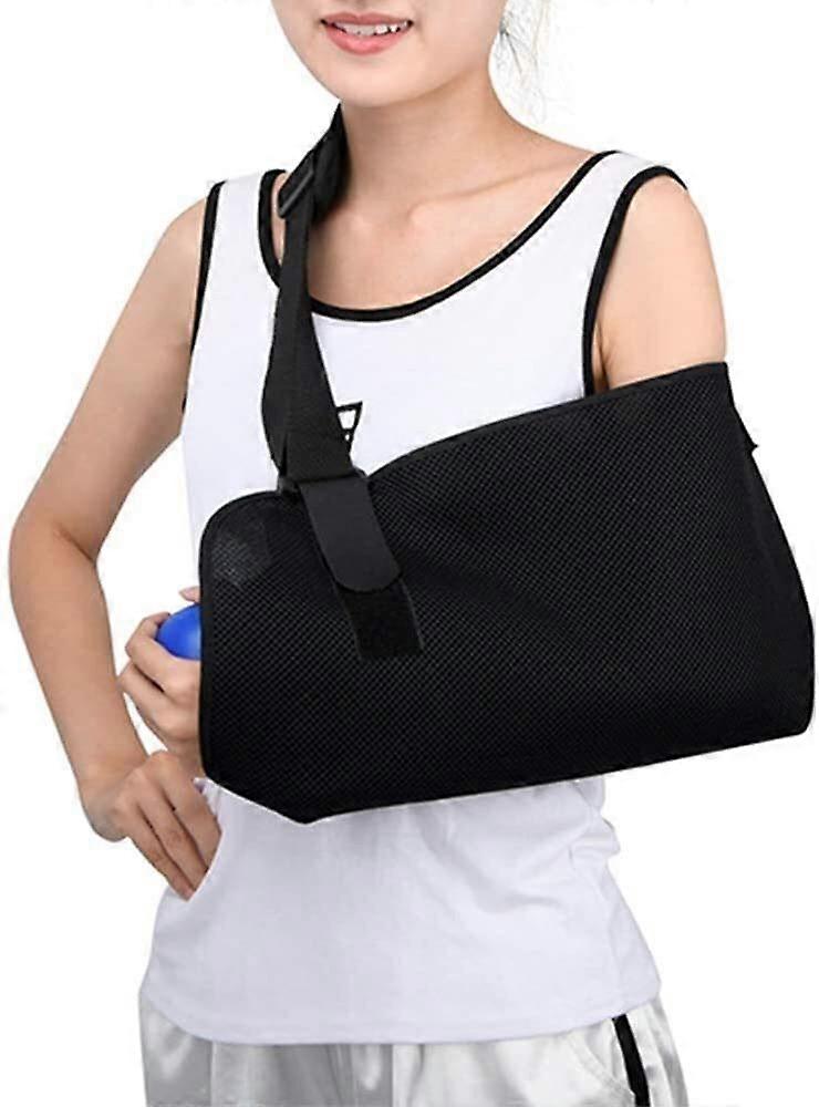 Arm Sling Ambidextrous Immobilizer For Broken Arm Elbow Wrist, Adjustable Rotator Cuff Support Brace, Left Or Right Arm