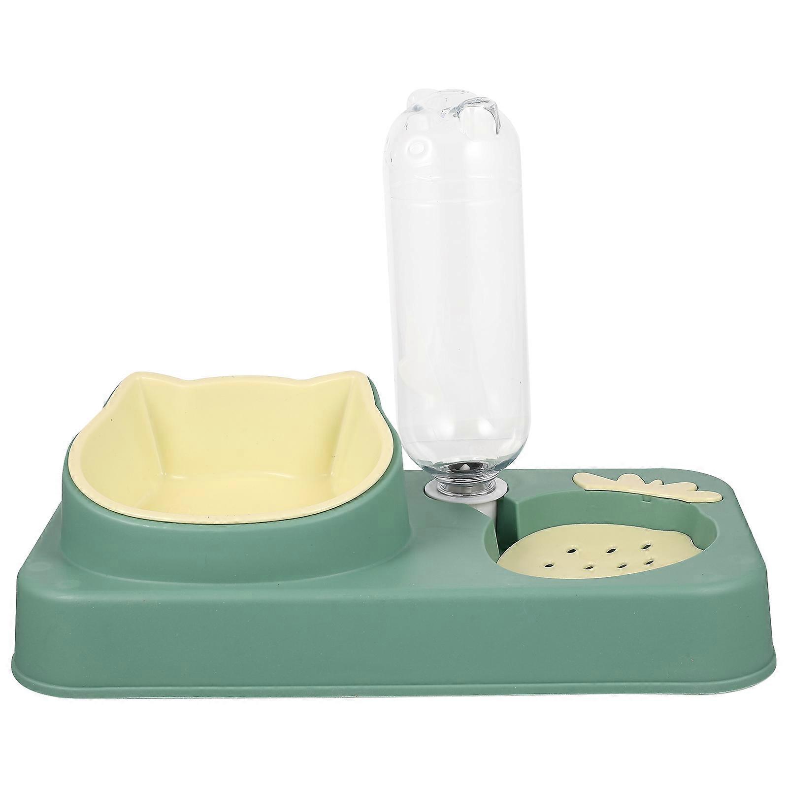 Wear-Resistant Cat Feeder with Dog Bowl for Daily Use 2Pcs Set