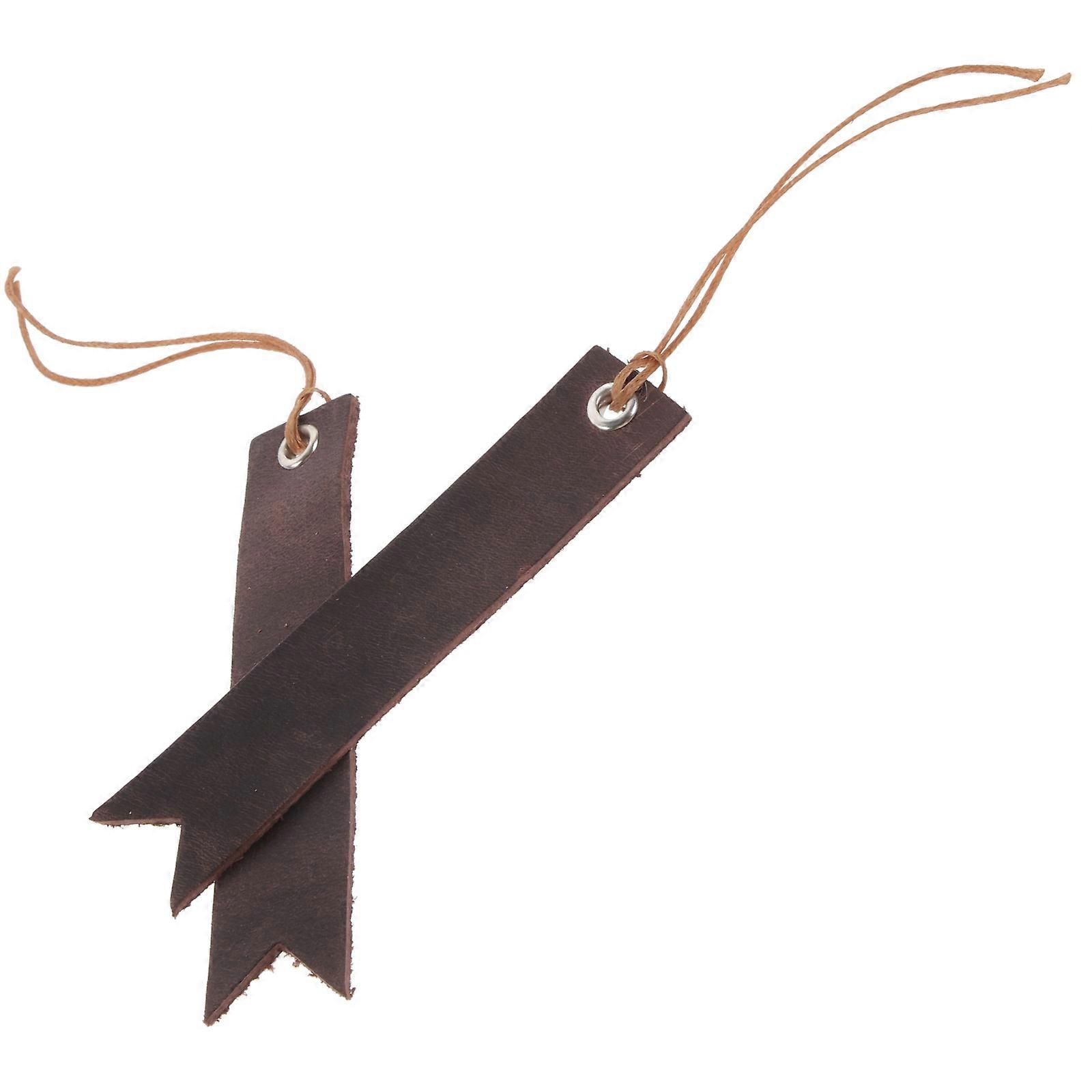 Handmade Page Marker 10 Pcs For Notebooks And Photo Albums Simple Shaped Coffee Color Decorative Bookmark