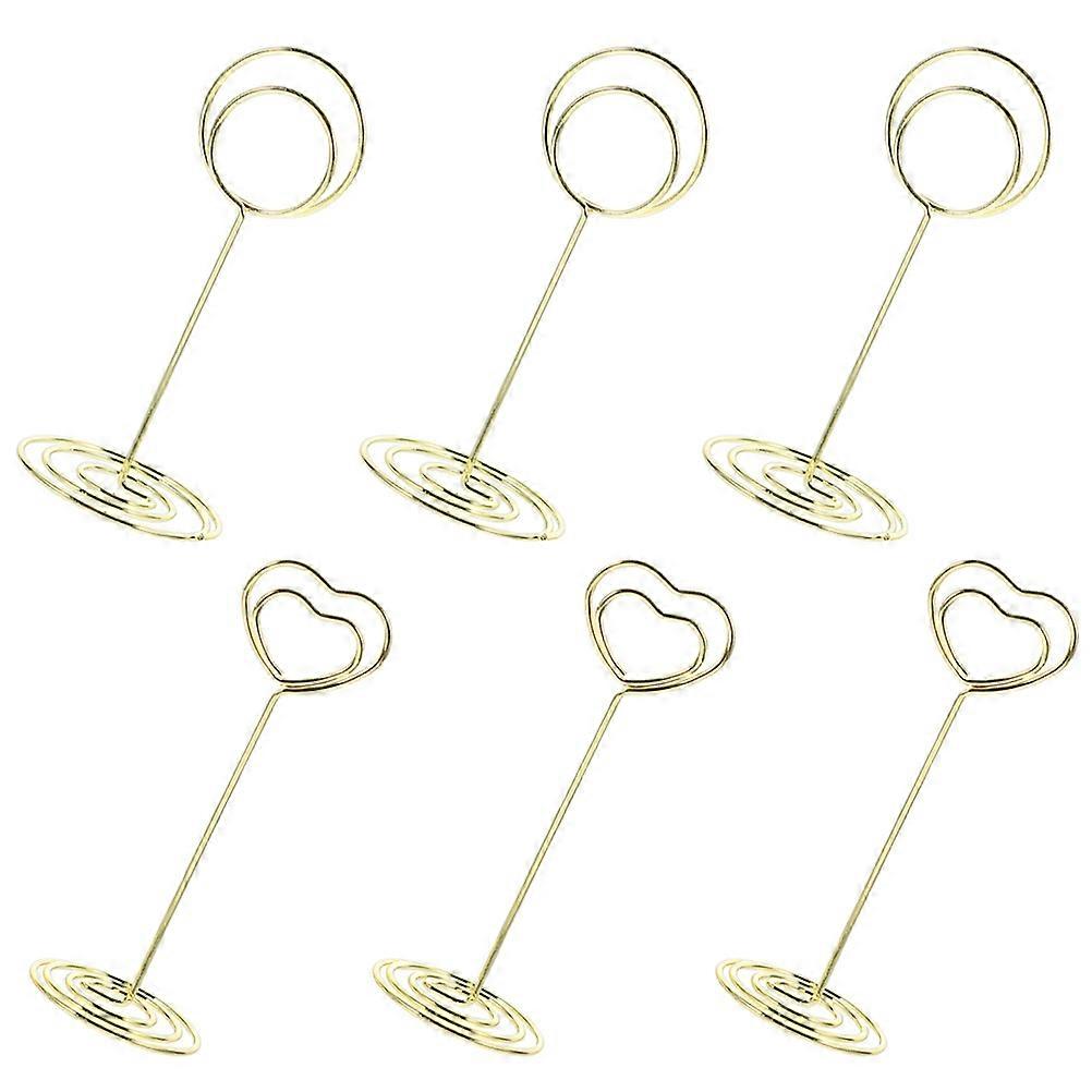 30 Pcs Table Card Holders Photo Display Clips Round Occasion Suitable For Party Restaurant Office Decoration