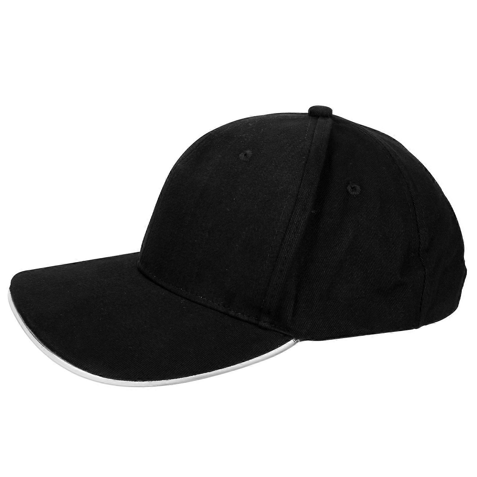 LED Baseball Hat Light Up Peaked Hat for Night Activity 2Sets