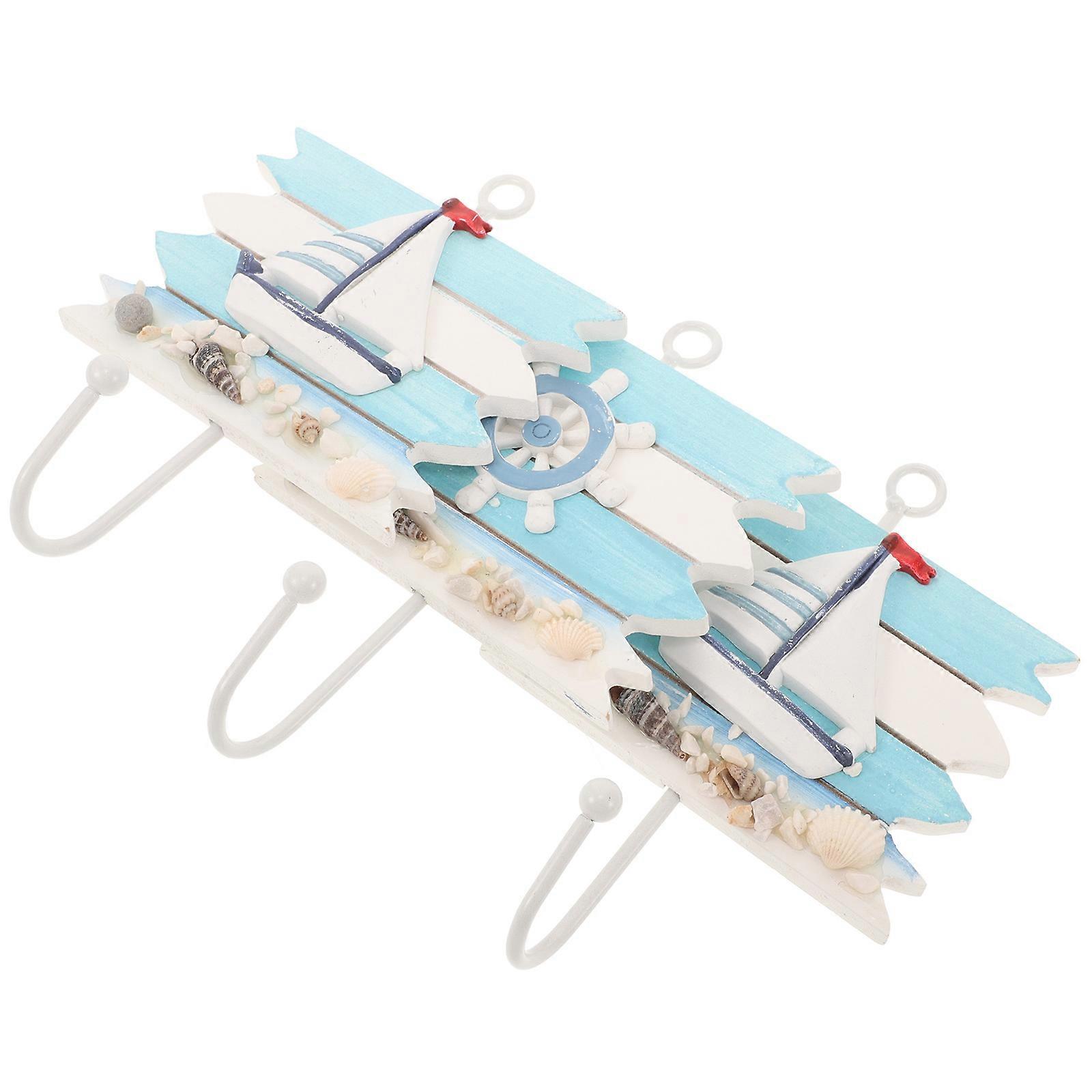 Creative Wall Hook Little Mediterranean Hook for Hanging 9Pcs Set