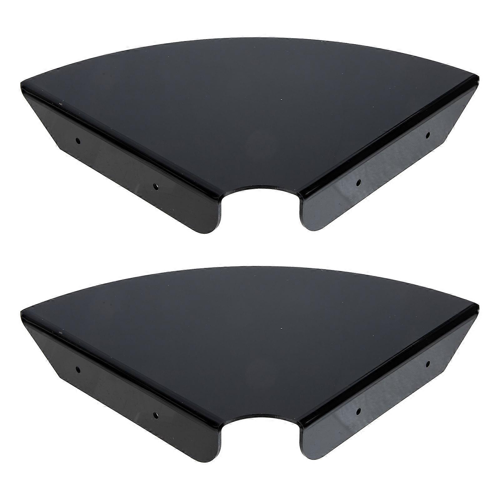 Speaker Corner Acrylic Wall Shelf for Storage 2Sets Black