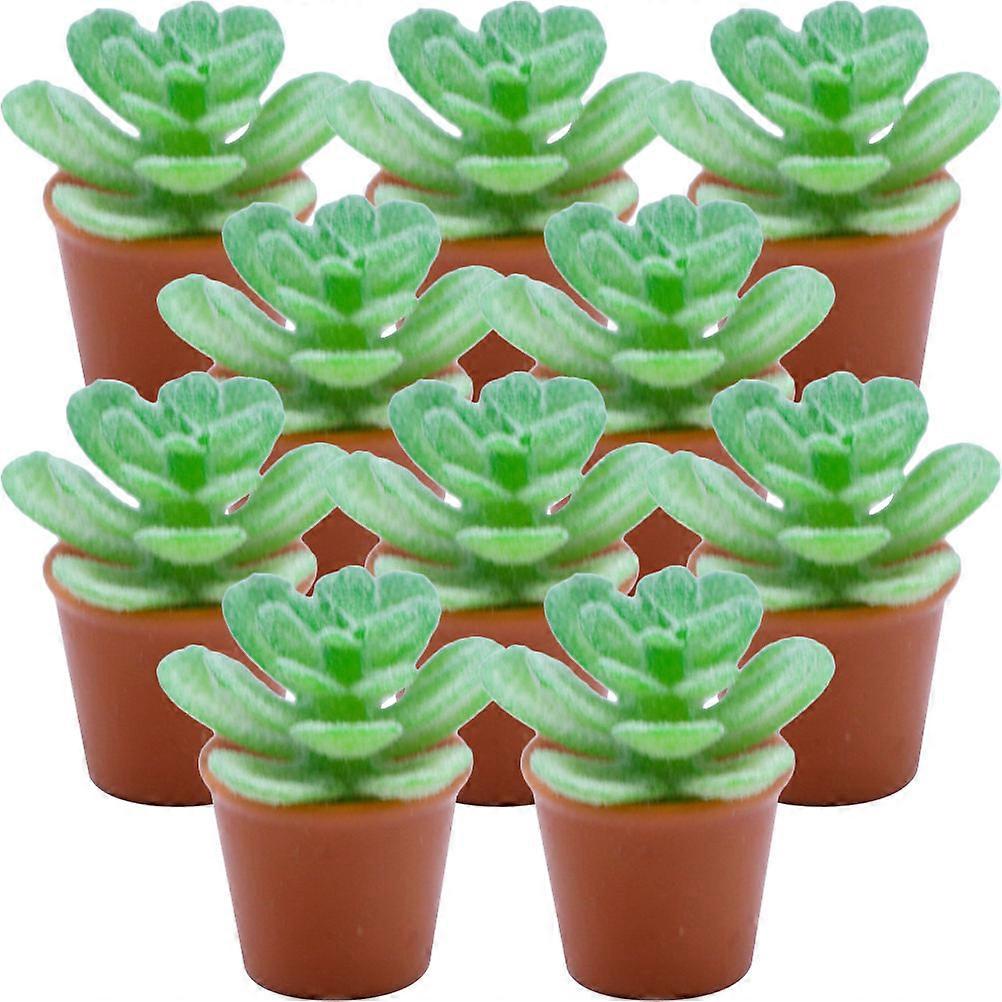 Mini Plant Model Miniature Bonsai Ornament for Decor 30Pcs Set