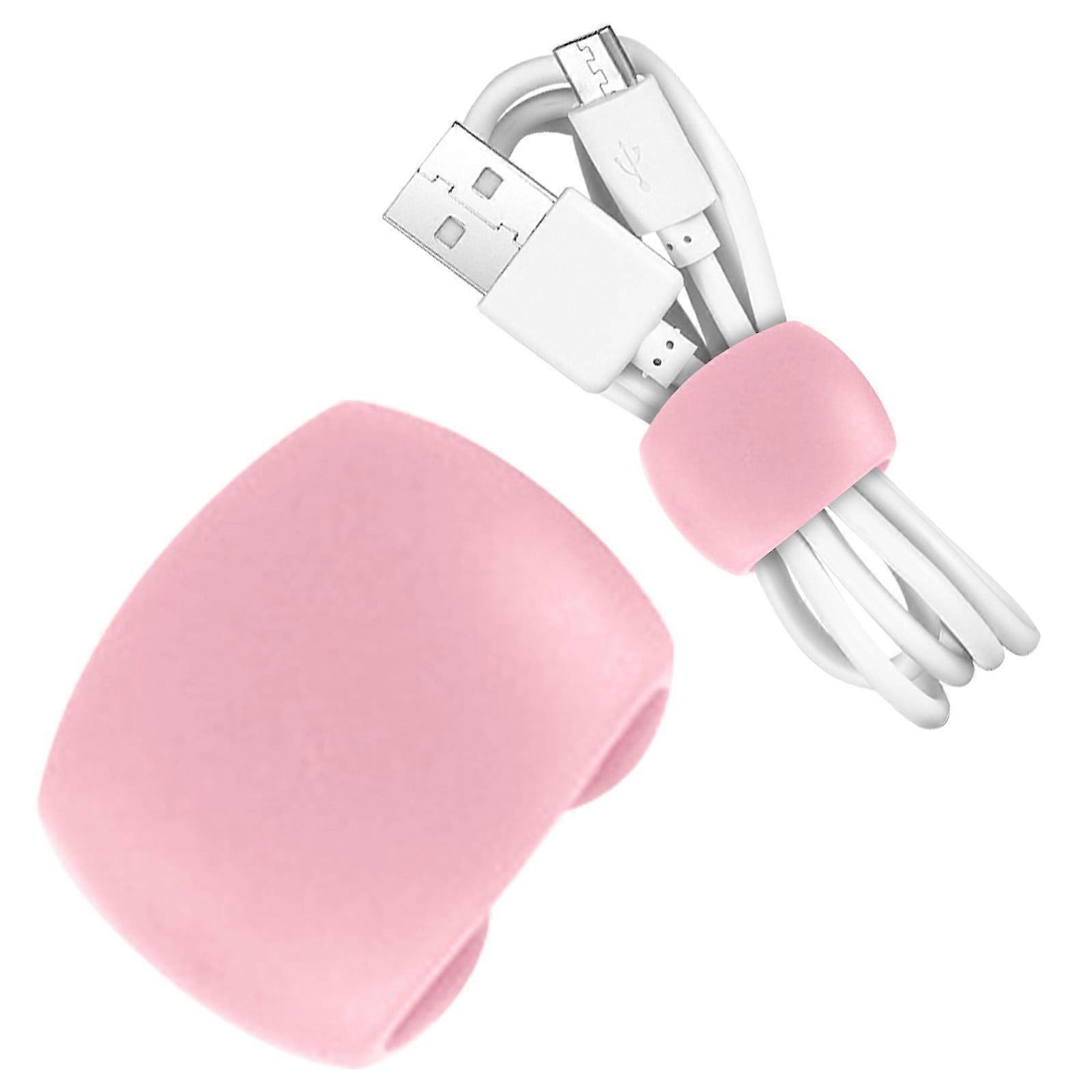 BCMMKLPP Reusable Silicone Cord Organizer, Compatible with Headphones, Earphone Cable Management Wrap for Travel, Random Colors