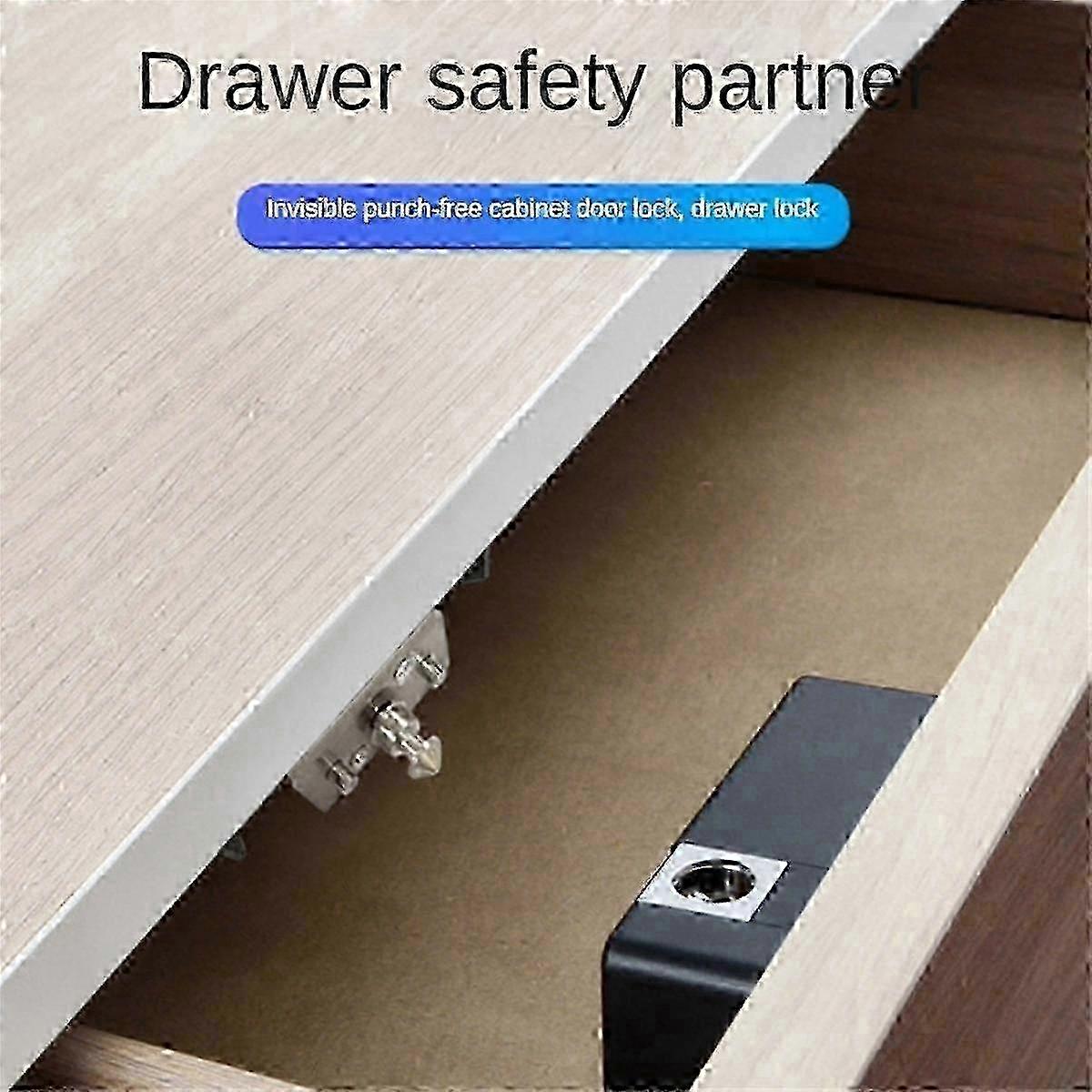Smart Invisible Door Lock with IC Card and TTlock App for Cabinets, Lockers, Furniture Drawers