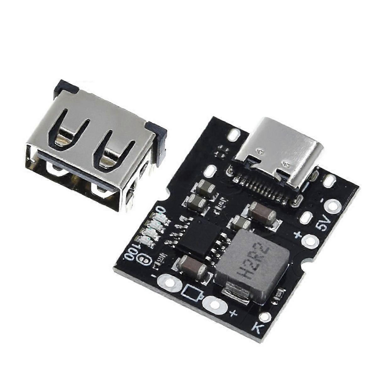 Type-C USB 5V 2A Boost Converter Step-Up Power Module Lithium Battery Charging Protection Board DIY