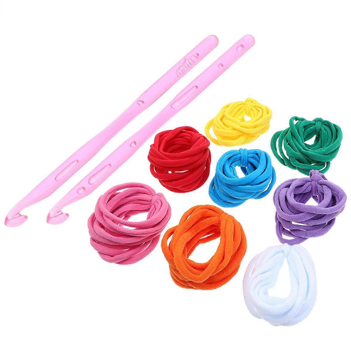 98Pcs Elastic Rope Weaving Craft Tools For Kids Toy DIY Projects Assorted Color Suitable For Party Gifts