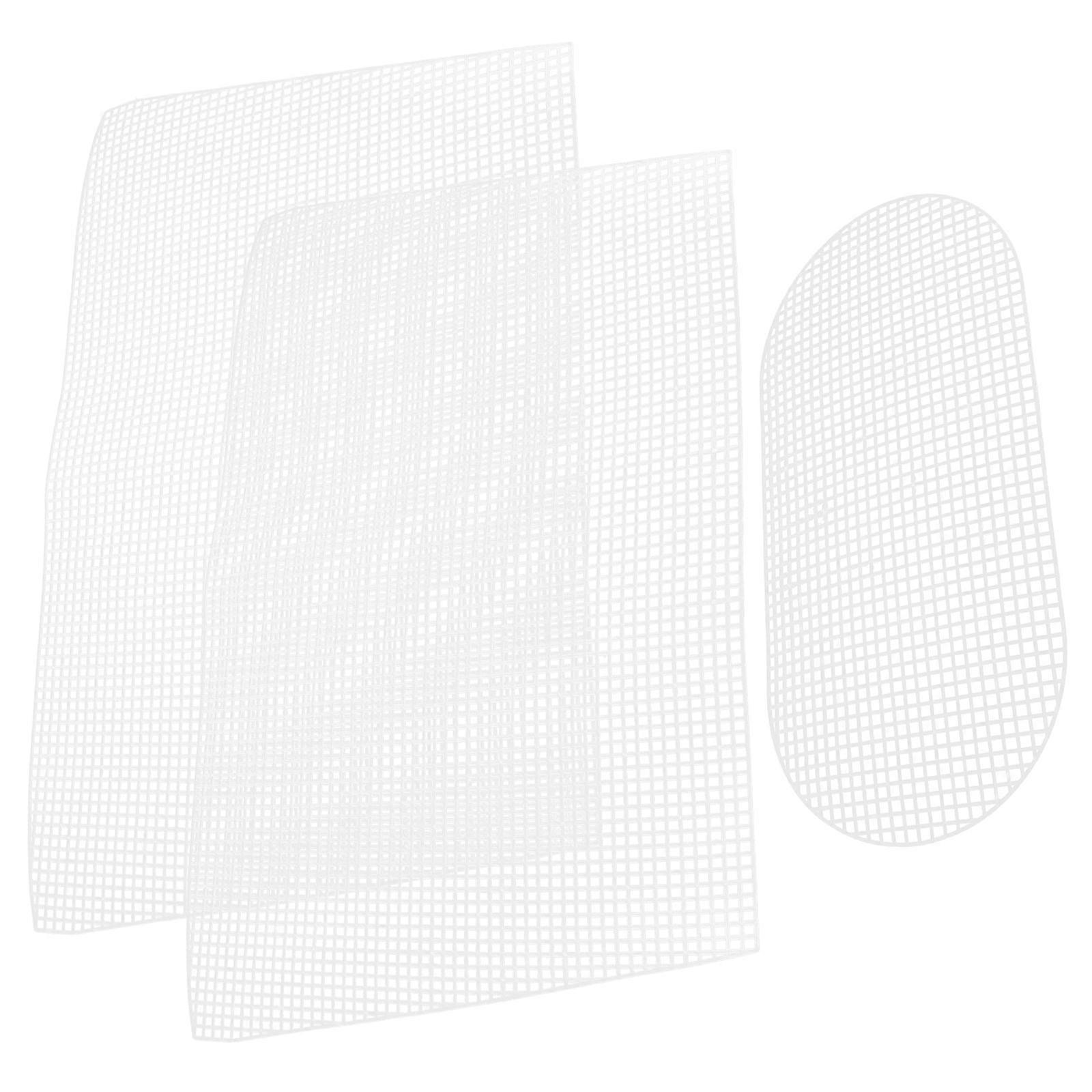Handbag Making Material Plastic Mesh For Crochet Bag Making Set 47.5x29.5cm White 1Set