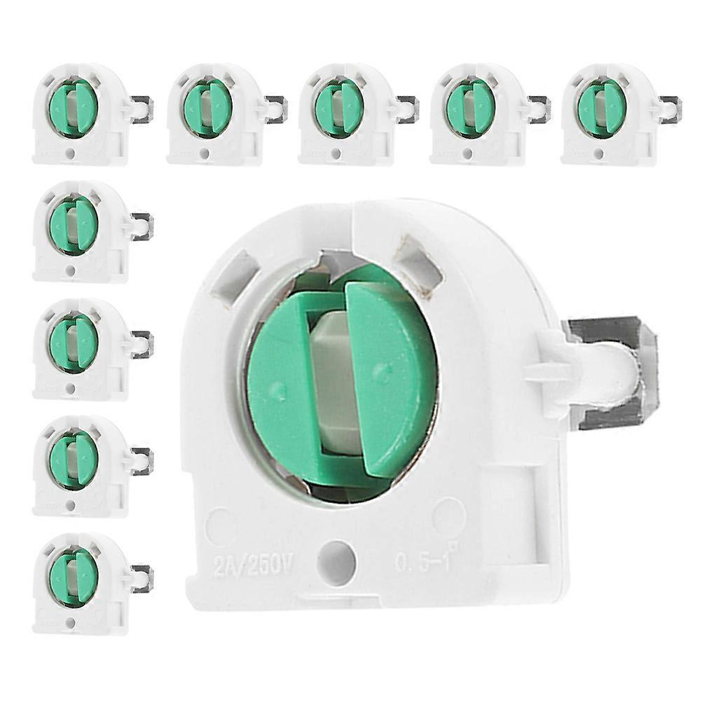 Light Holder Lamp Socket for Fluorescent Tube 50Pcs Practical Set