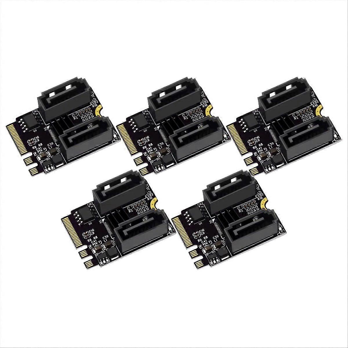 5PCS M2 to SATA3.0 Expansion Card Adapter Without Driver Installation