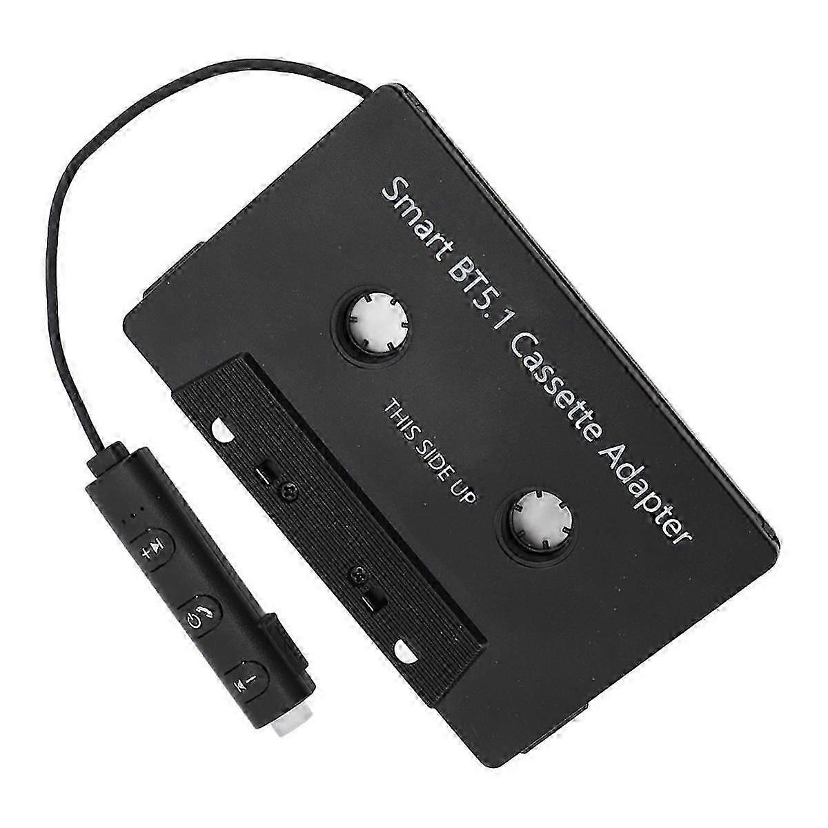 Car Audio Bluetooth Wireless Cassette Receiver, Bluetooth 5.1 Car Audio Stereo Cassette Vehicle Tape Converter Cassette