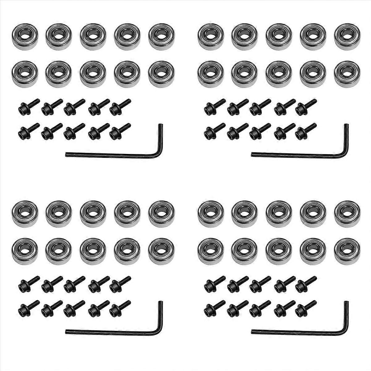 10Pcs Router Bits Top Mounted Ball Bearings Guide for Router Bit