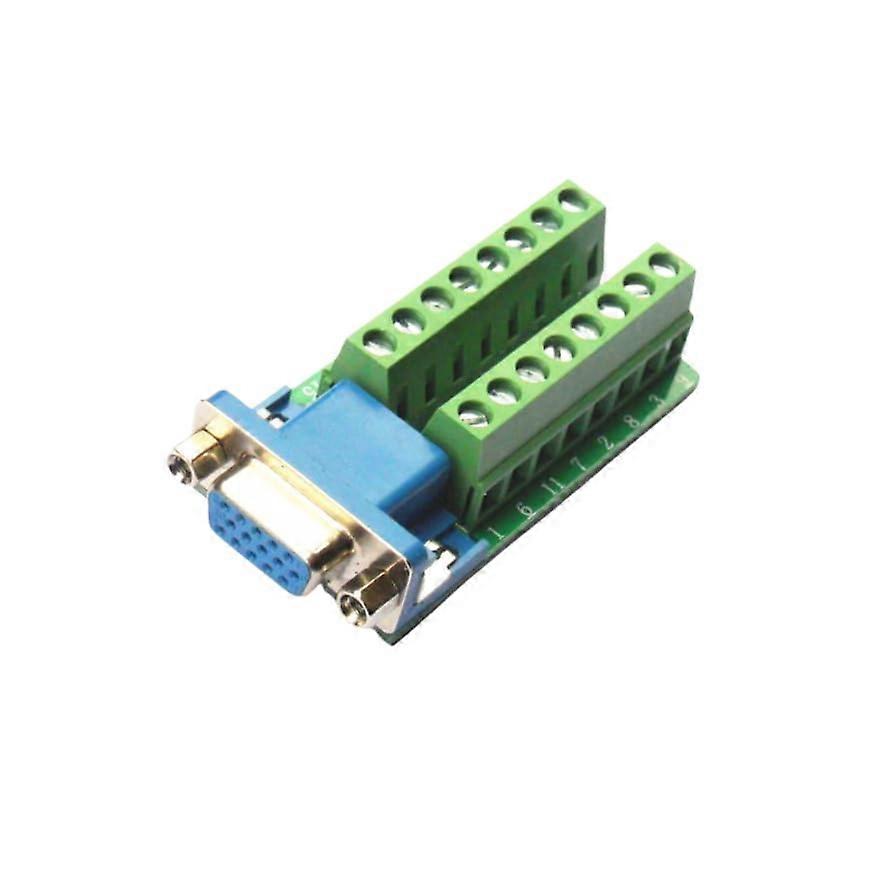 DSUB DB15 Female 15pin Jack Port To Terminal Breakout Board Connector DR15 VGA