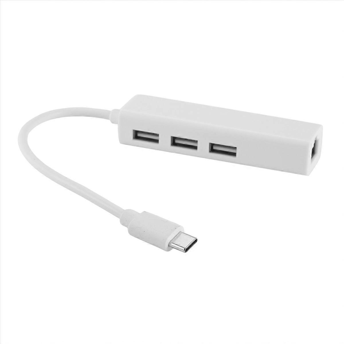 USB-C USB 3.1 Type C To USB RJ45 Ethernet Lan Adapter Hub Cable